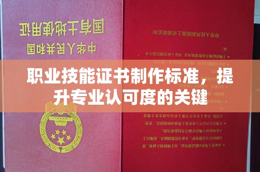 通霄职业技能证书制作标准，提升专业认可度的关键