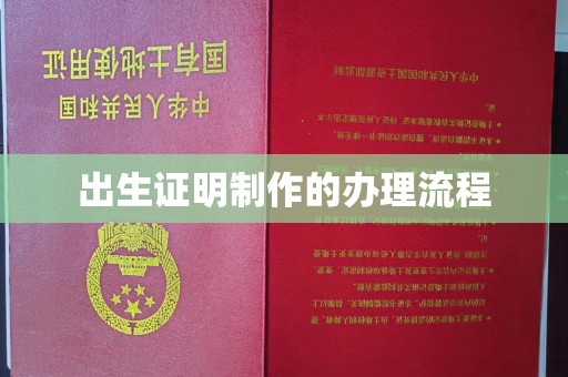 通霄出生证明制作的办理流程