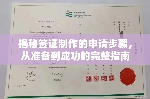 通霄揭秘签证制作的申请步骤，从准备到成功的完整指南