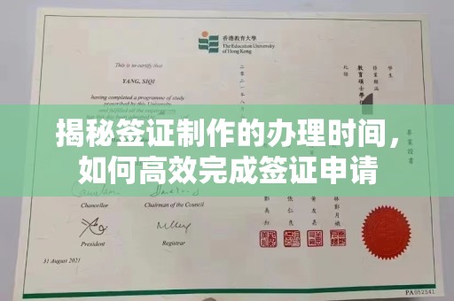 通霄揭秘签证制作的办理时间，如何高效完成签证申请