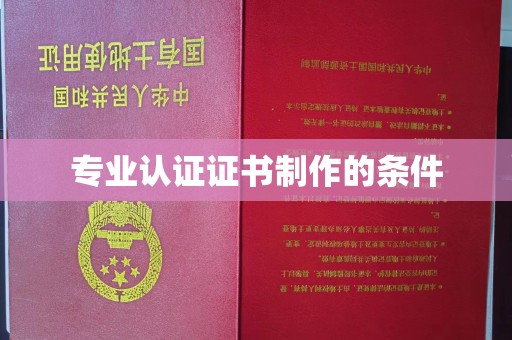 通霄专业认证证书制作的条件